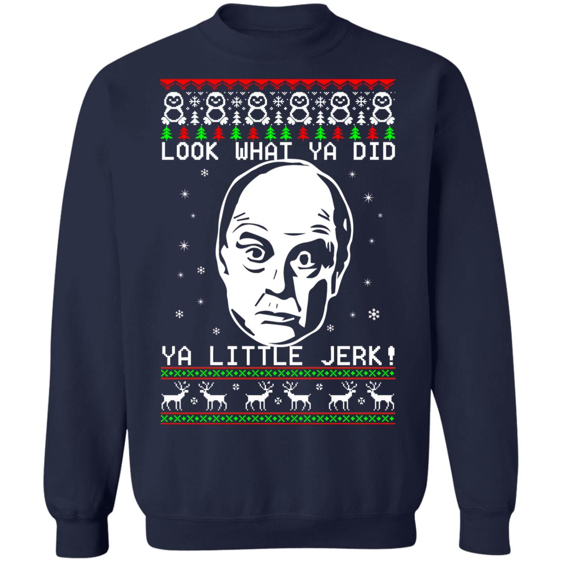 Uncle Frank look what ya did ya little jerk Christmas Sweater - Holiday Gift product image 3