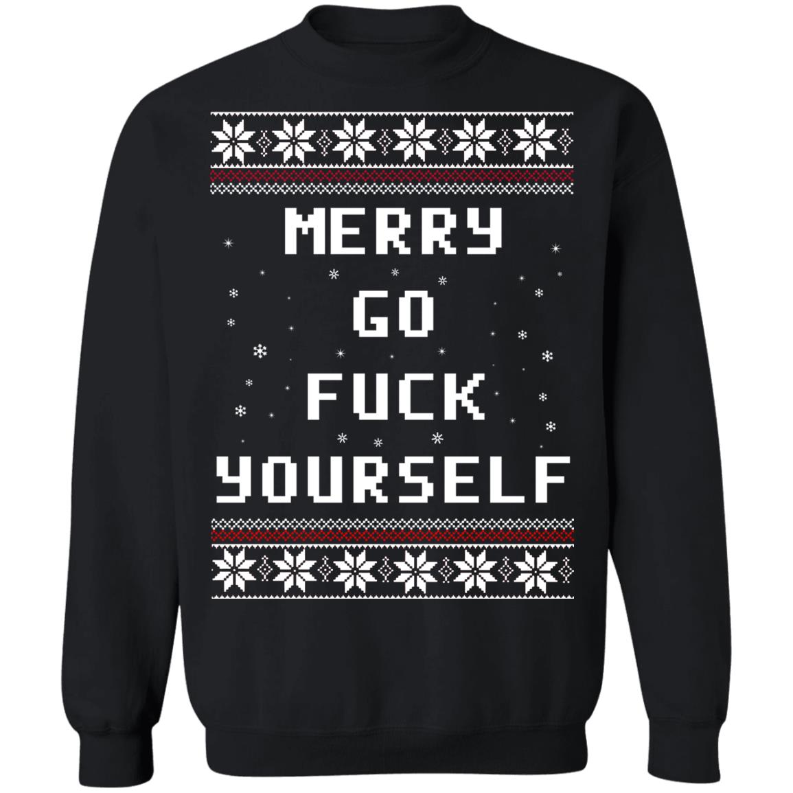 Merry go f*ck yourself Christmas Sweater - Holiday Gift product image 2