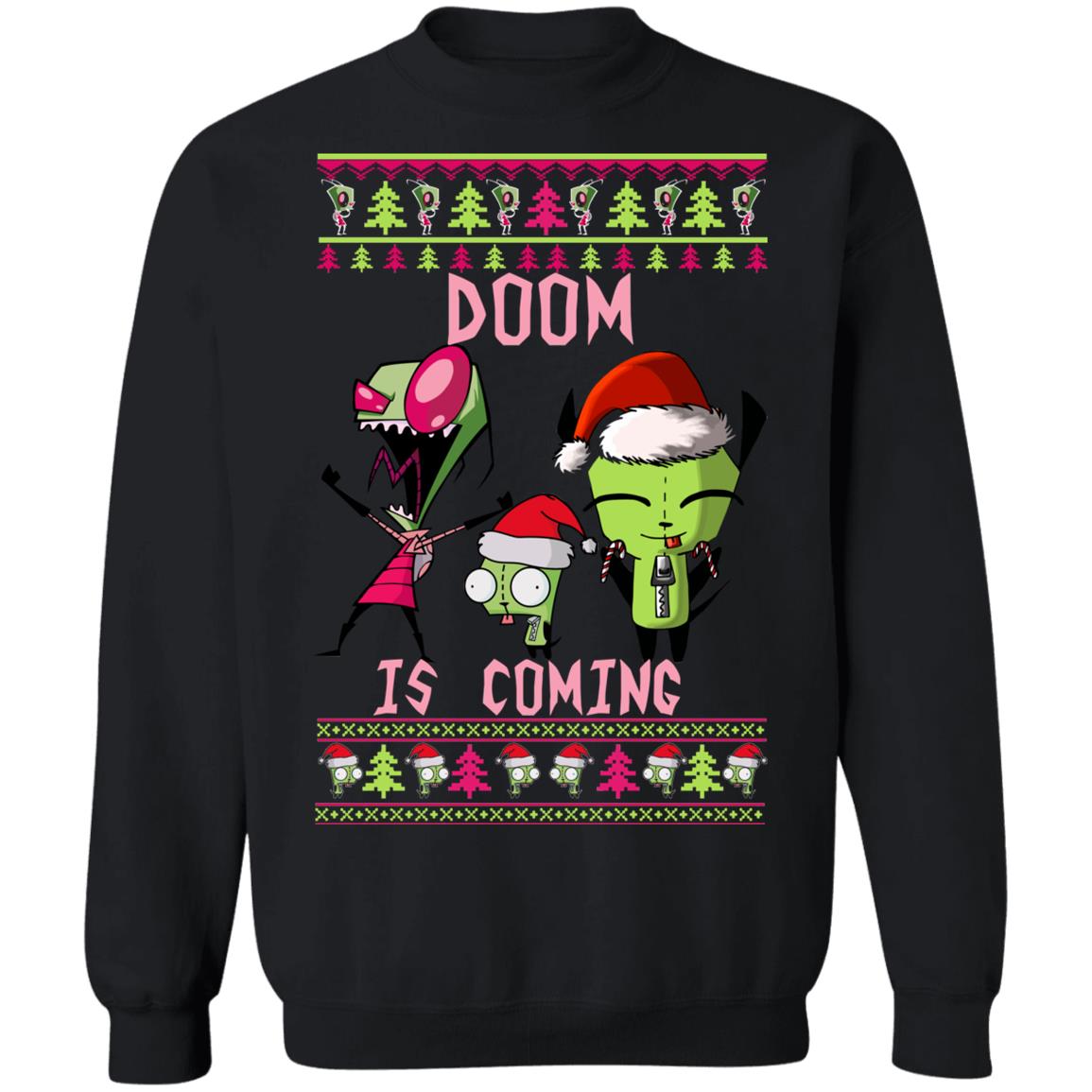 Invader zim doom is coming Christmas Sweater - Holiday Gift product image 2