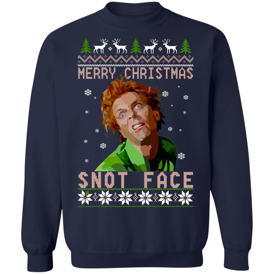 Drop Dead Fred snot face merry Christmas Sweater - Holiday Gift product image 3