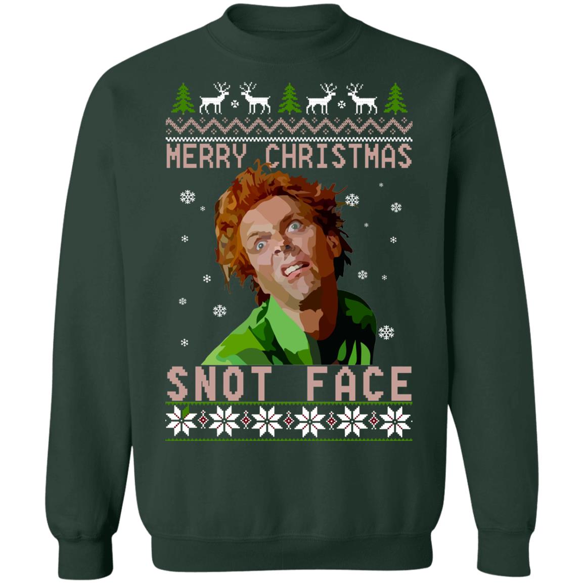Drop Dead Fred snot face merry Christmas Sweater - Holiday Gift product image 2