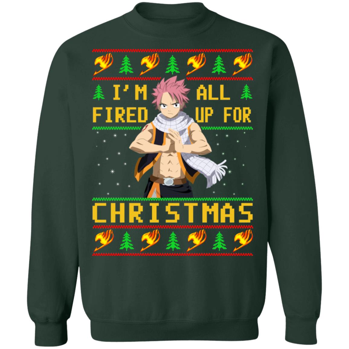 Natsu i’m all fired up for Christmas Sweater - Holiday Gift product image 4
