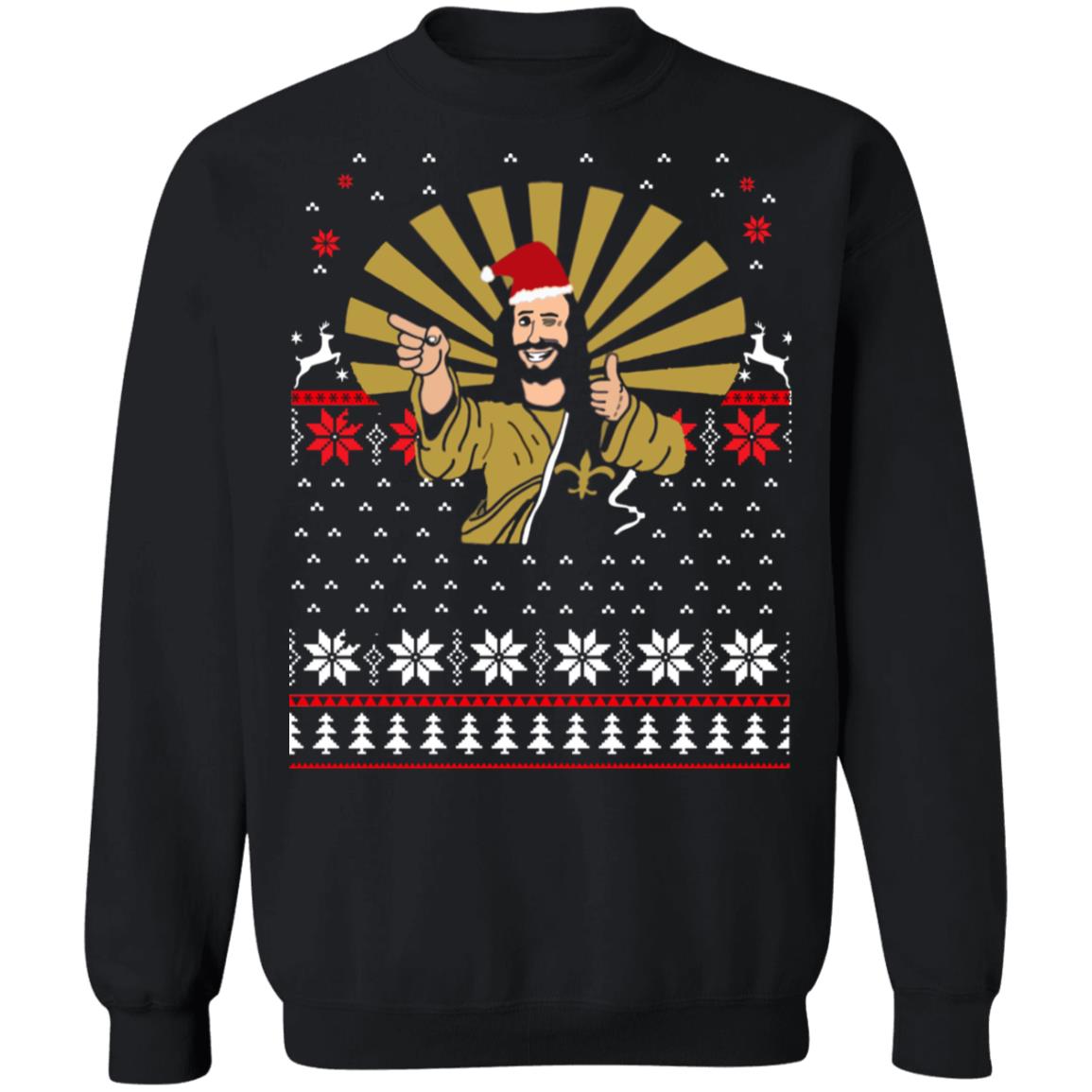 Jesus Santa Ugly Christmas Sweater - Holiday Gift product image 2