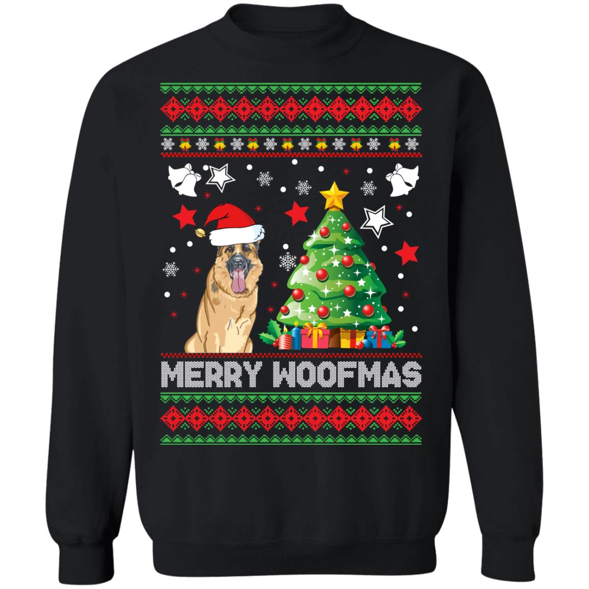 Merry woofmas German Shepherd Christmas Sweater - Holiday Gift product image 2