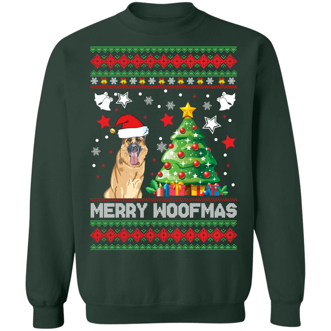 Merry woofmas German Shepherd Christmas Sweater - Holiday Gift product image 4