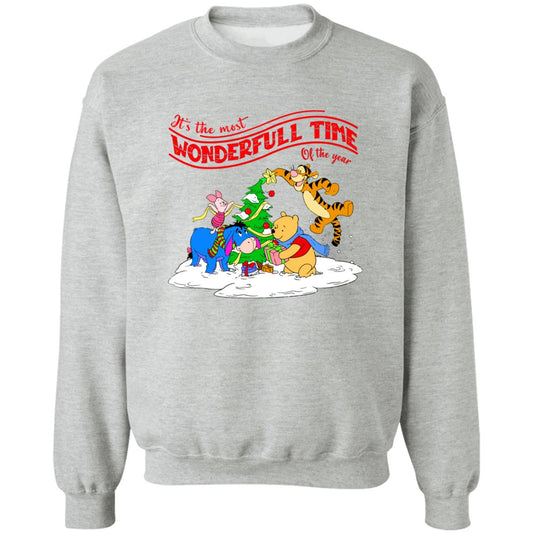 Winnie The Pooh It’s the most wonderful time of the year Christmas Sweater - Holiday Gift product image 2