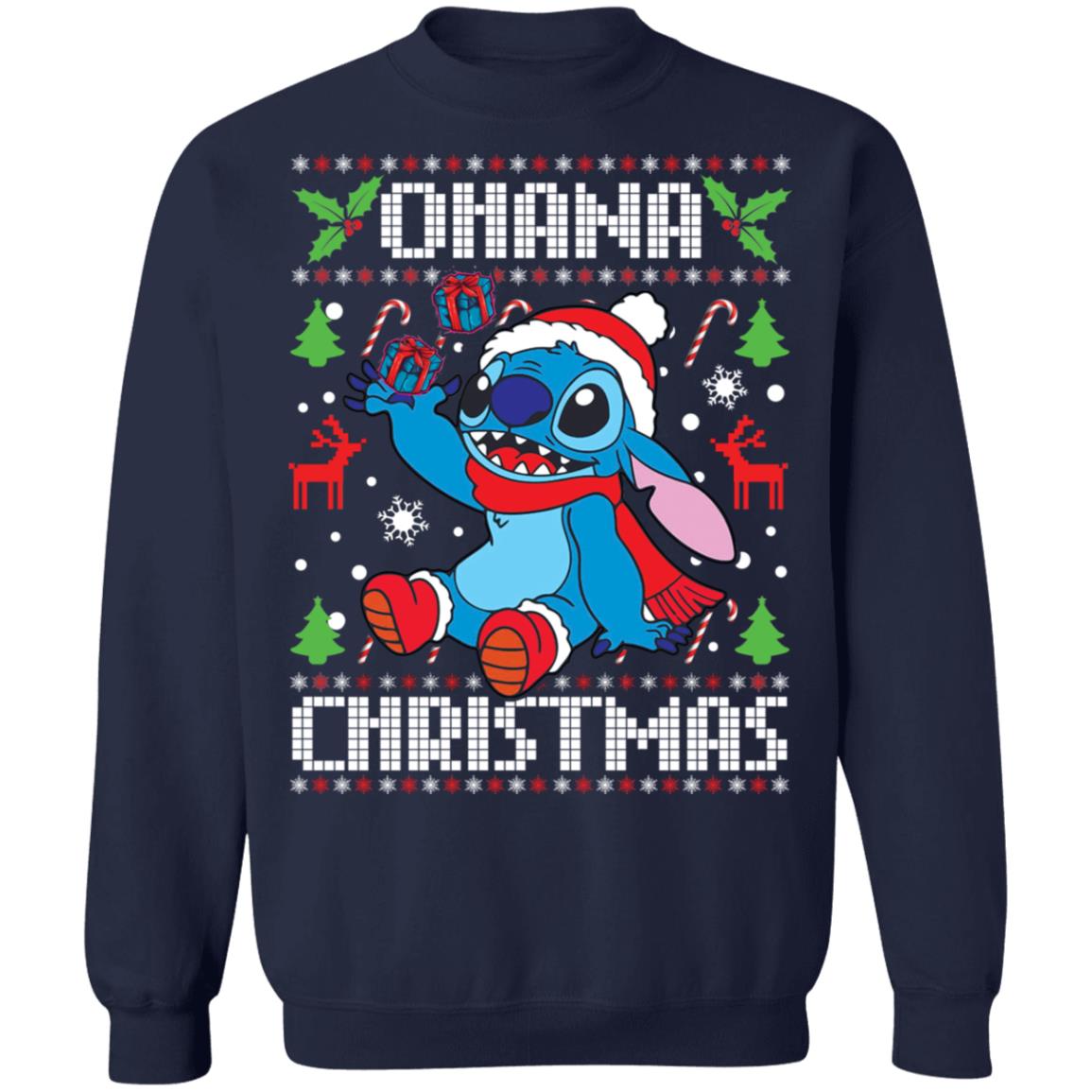 Stitch ohana Christmas Sweater - Holiday Gift product image 3