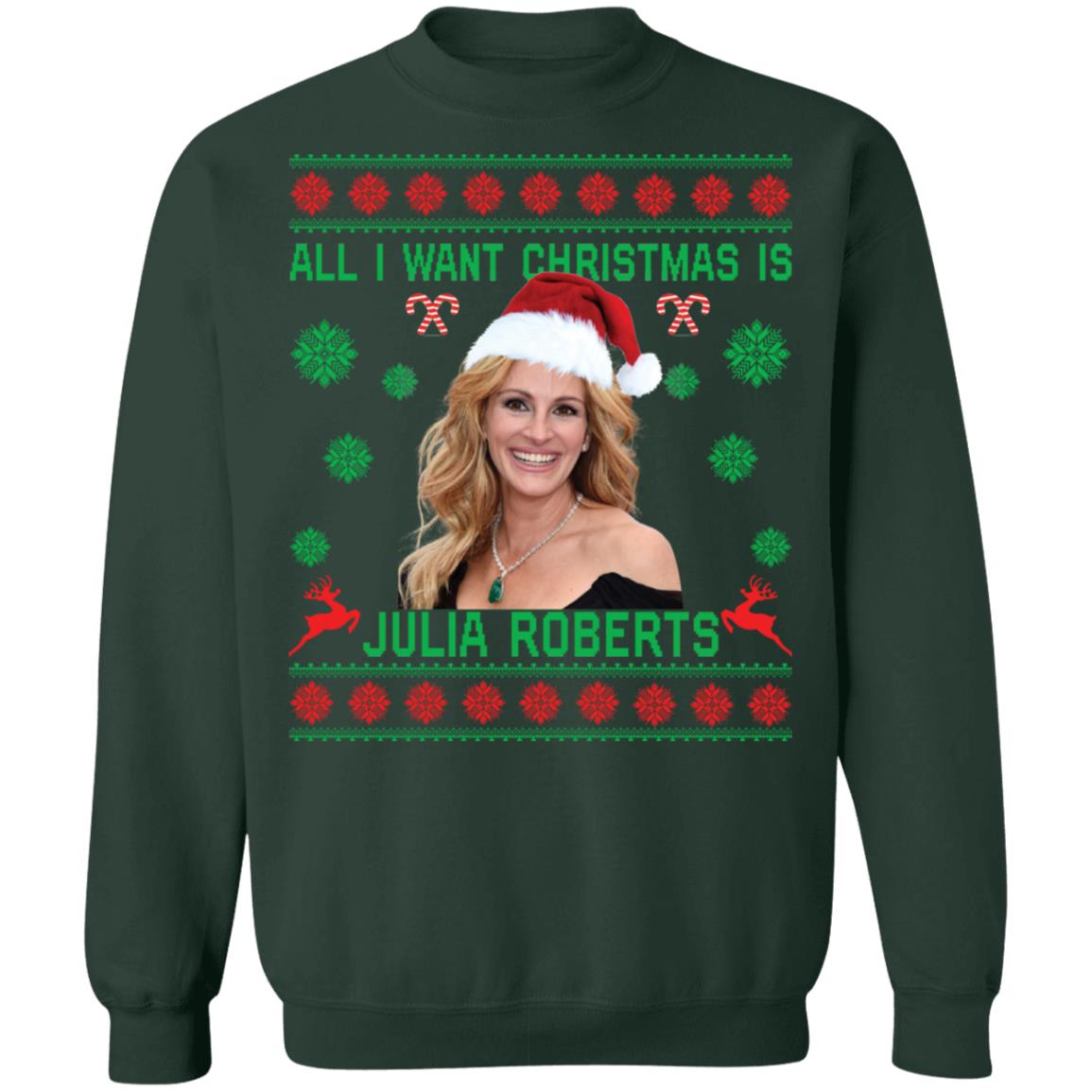 All i want Christmas is Julia Roberts Christmas Sweater - Holiday Gift product image 3