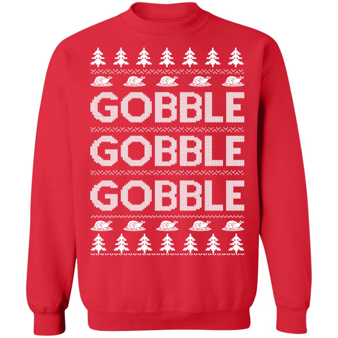 Gobble Gobble Gobble Christmas Sweater - Holiday Gift product image 4