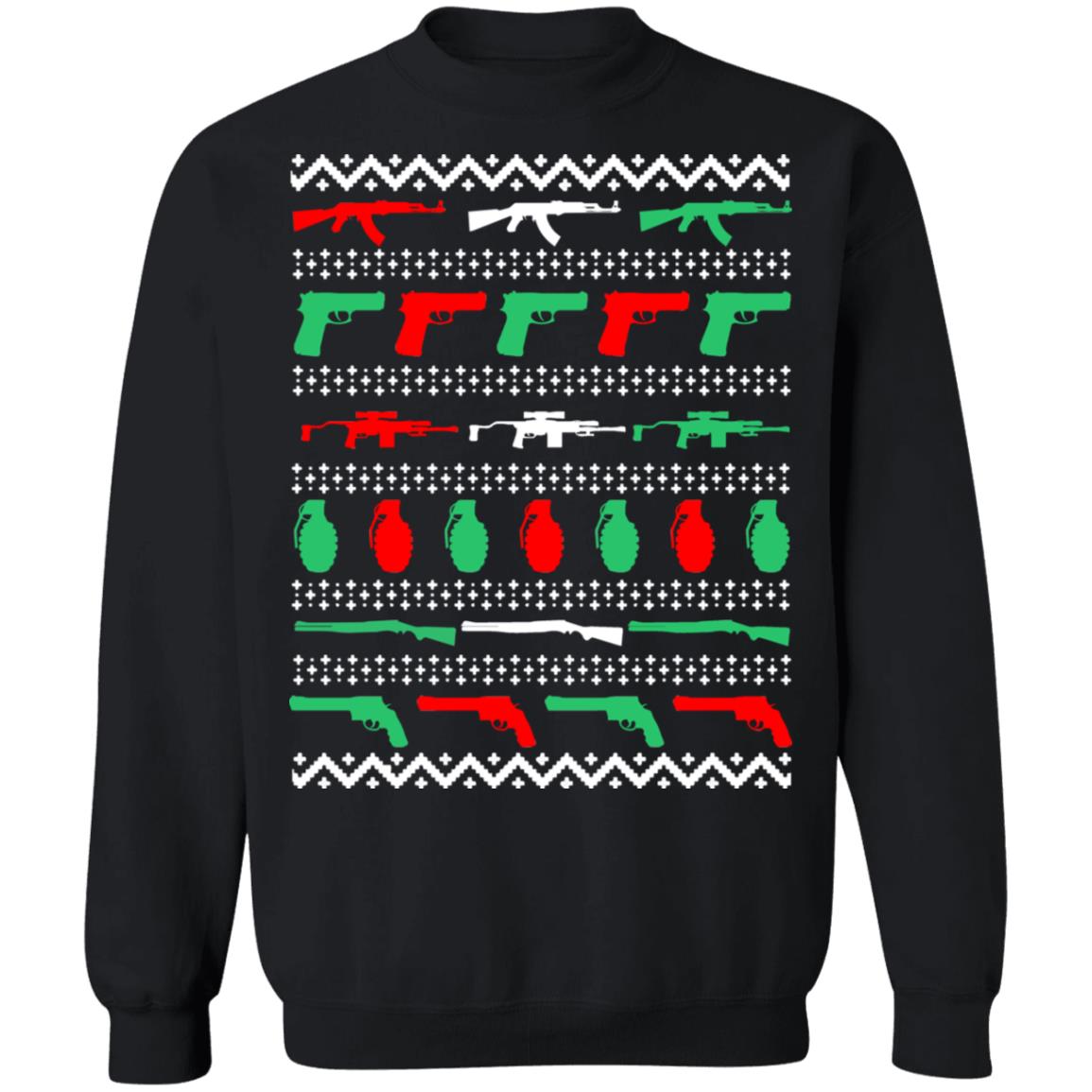 Gun grenade all my favorite things Christmas Sweater - Holiday Gift product image 2