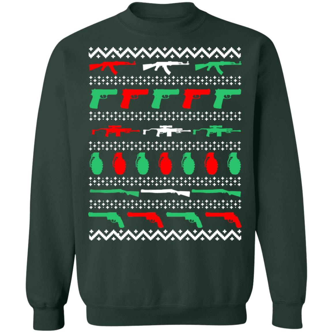 Gun grenade all my favorite things Christmas Sweater - Holiday Gift product image 4