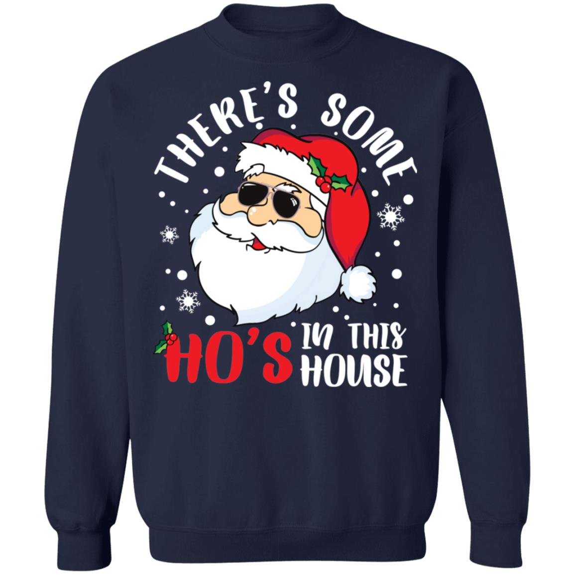 Santa Claus there’s some ho’s in this house Christmas Sweater - Holiday Gift product image 3