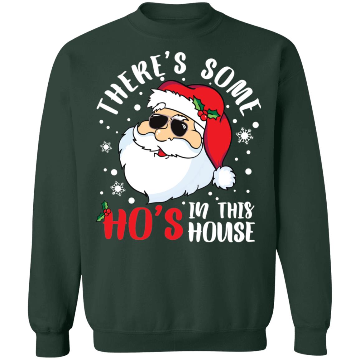 Santa Claus there’s some ho’s in this house Christmas Sweater - Holiday Gift product image 4