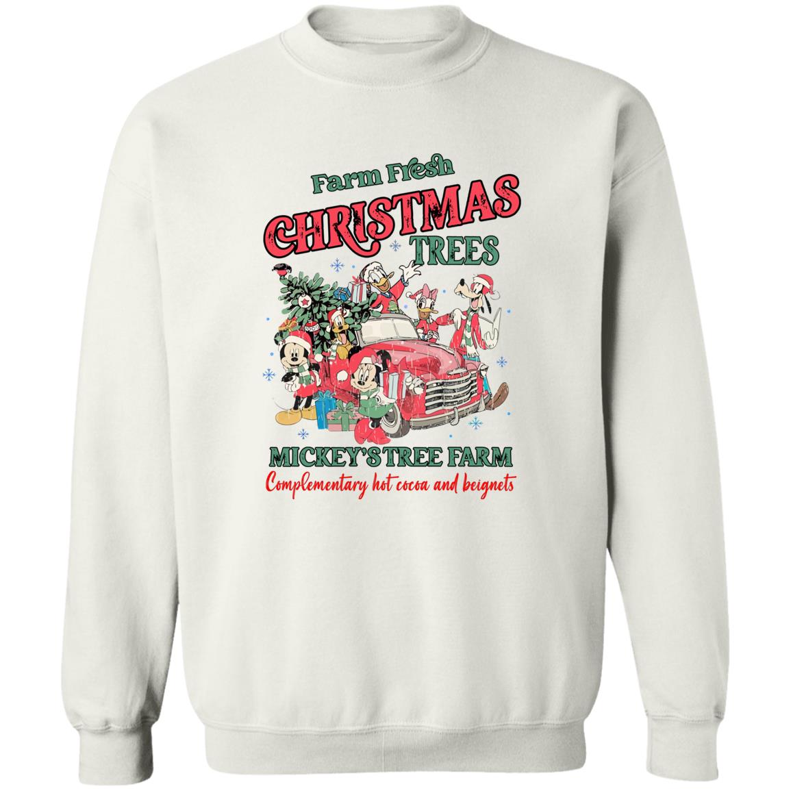 Farm fresh Christmas trees M*ck*y’s tree farm complementary Christmas Sweater - Holiday Gift product image 3