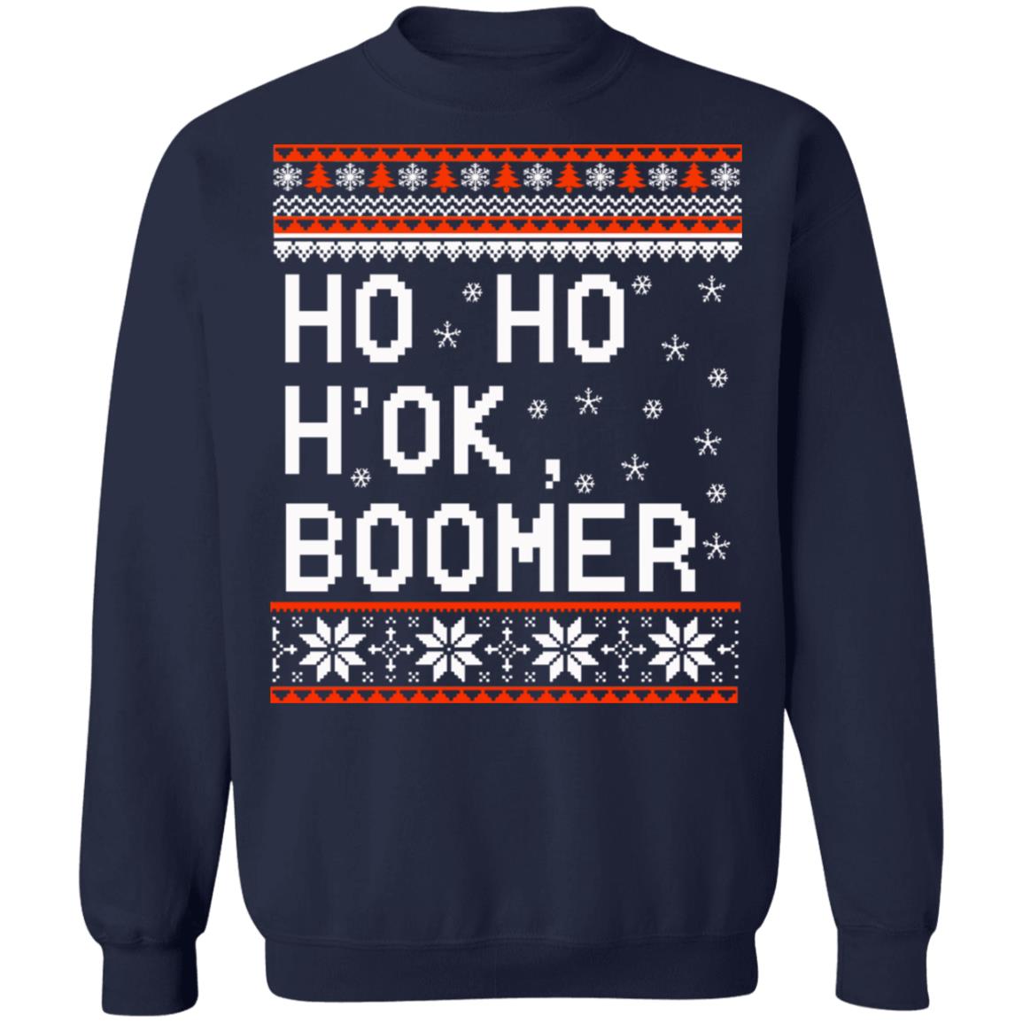 Ho Ho H’ok Boomer Christmas Sweater - Holiday Gift product image 3