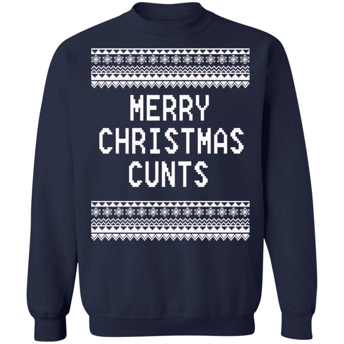Merry Christmas C*nts Christmas Sweater - Holiday Gift product image 3