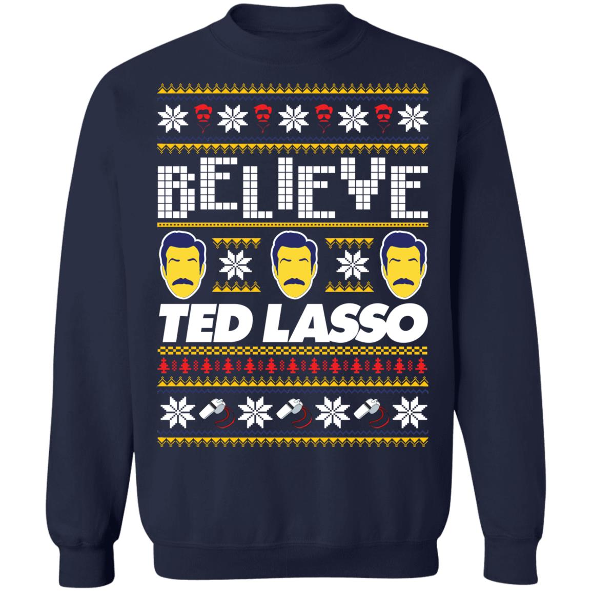 Believe Ted Lasso Christmas Sweater - Holiday Gift product image 4