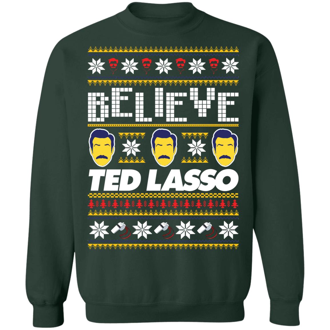 Believe Ted Lasso Christmas Sweater - Holiday Gift product image 3
