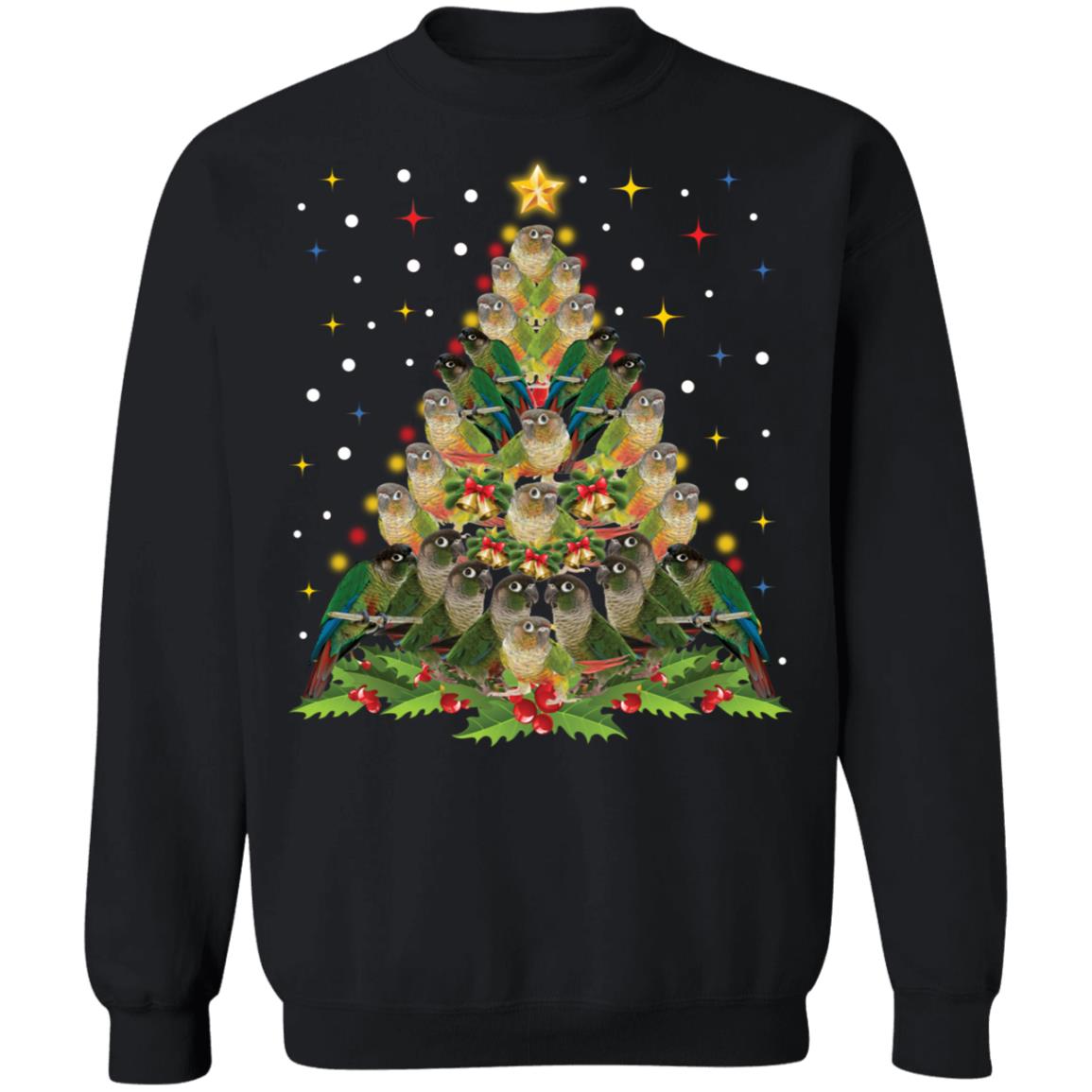 Green Cheek Conure Christmas tree Christmas Sweater - Holiday Gift product image 2