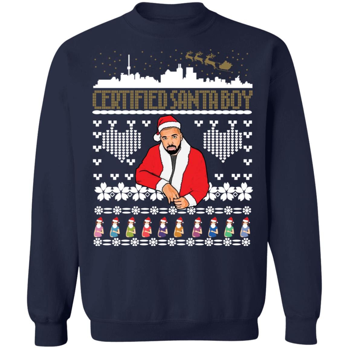 Drake certified Santa boy Christmas Sweater - Holiday Gift product image 4