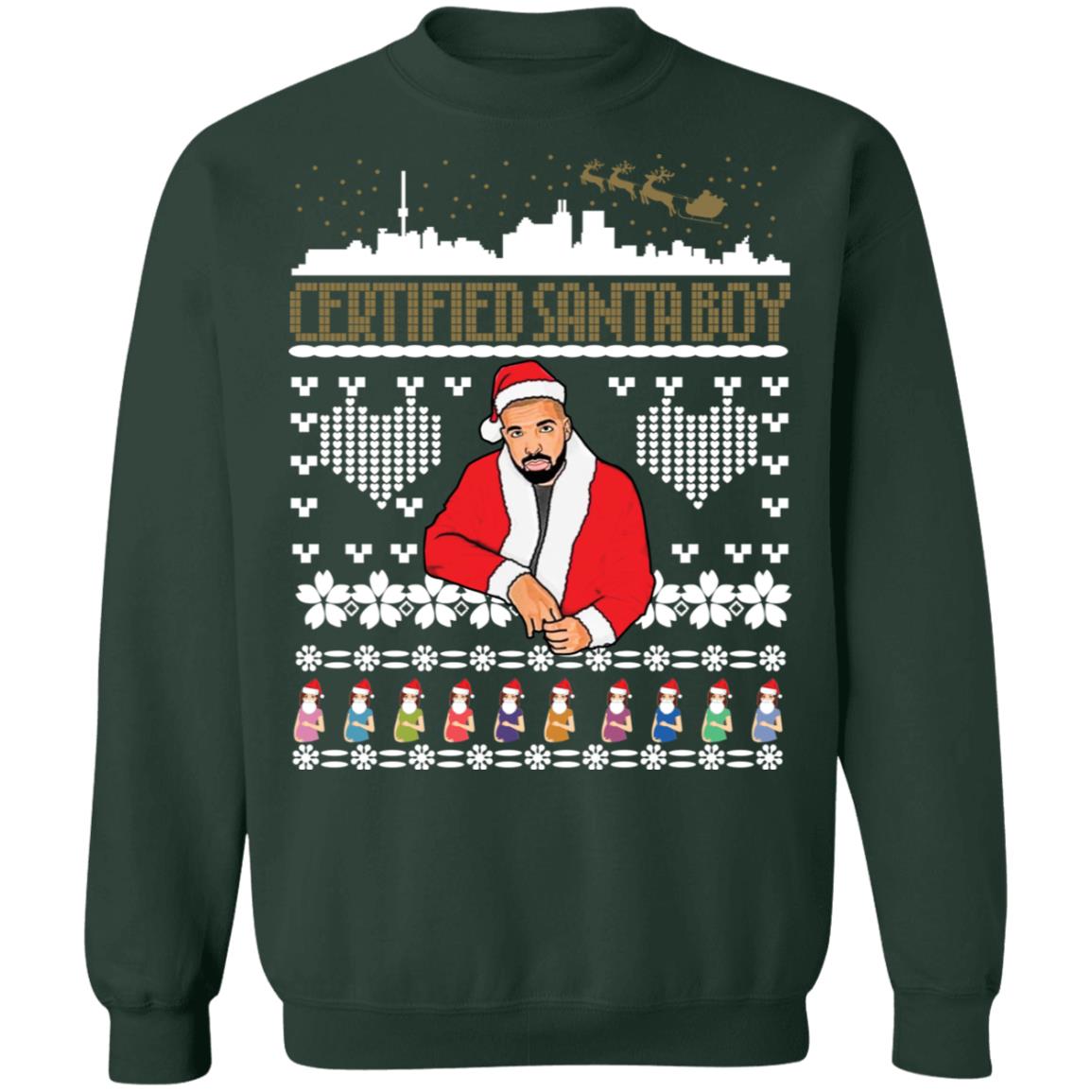 Drake certified Santa boy Christmas Sweater - Holiday Gift product image 3