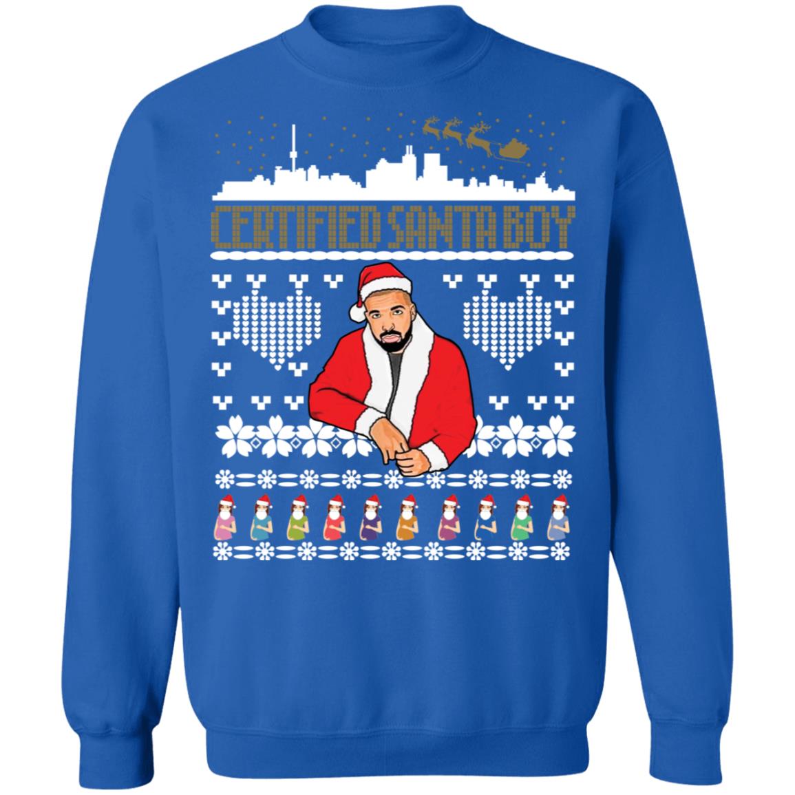 Drake certified Santa boy Christmas Sweater - Holiday Gift product image 2