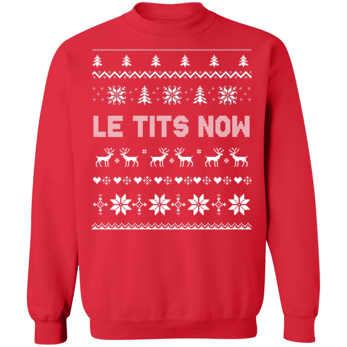 Le tits now Ugly Christmas Sweater - Holiday Gift product image 4