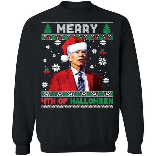 B*den Merry 4th of Halloween Christmas Sweater - Holiday Gift product image
