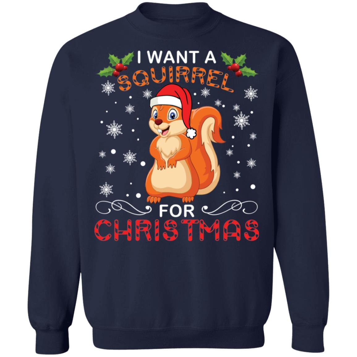 I want a Squirrel for Christmas Sweater - Holiday Gift product image 3