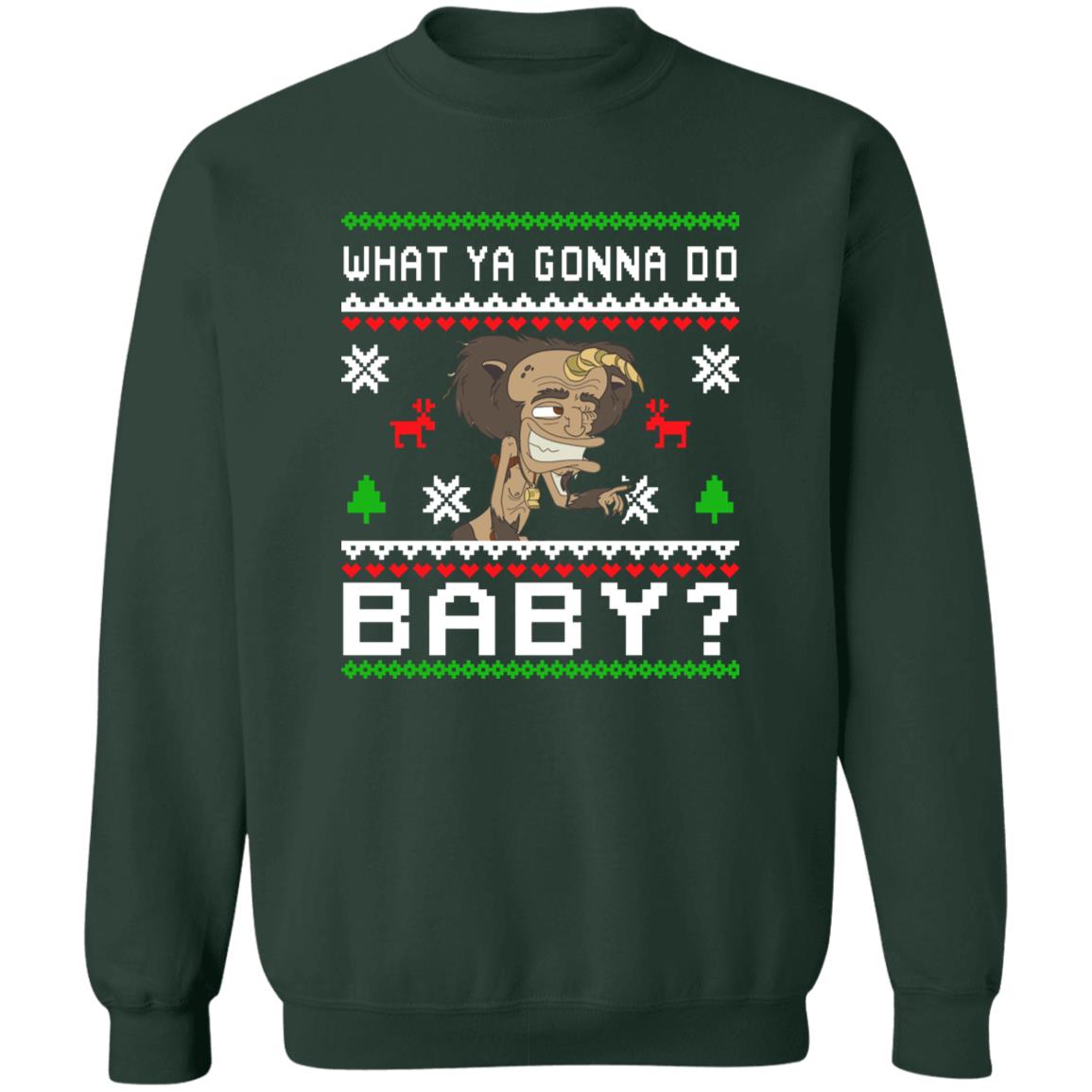 Hormone Monster what ya gonna do baby Christmas Sweater - Holiday Gift product image 4