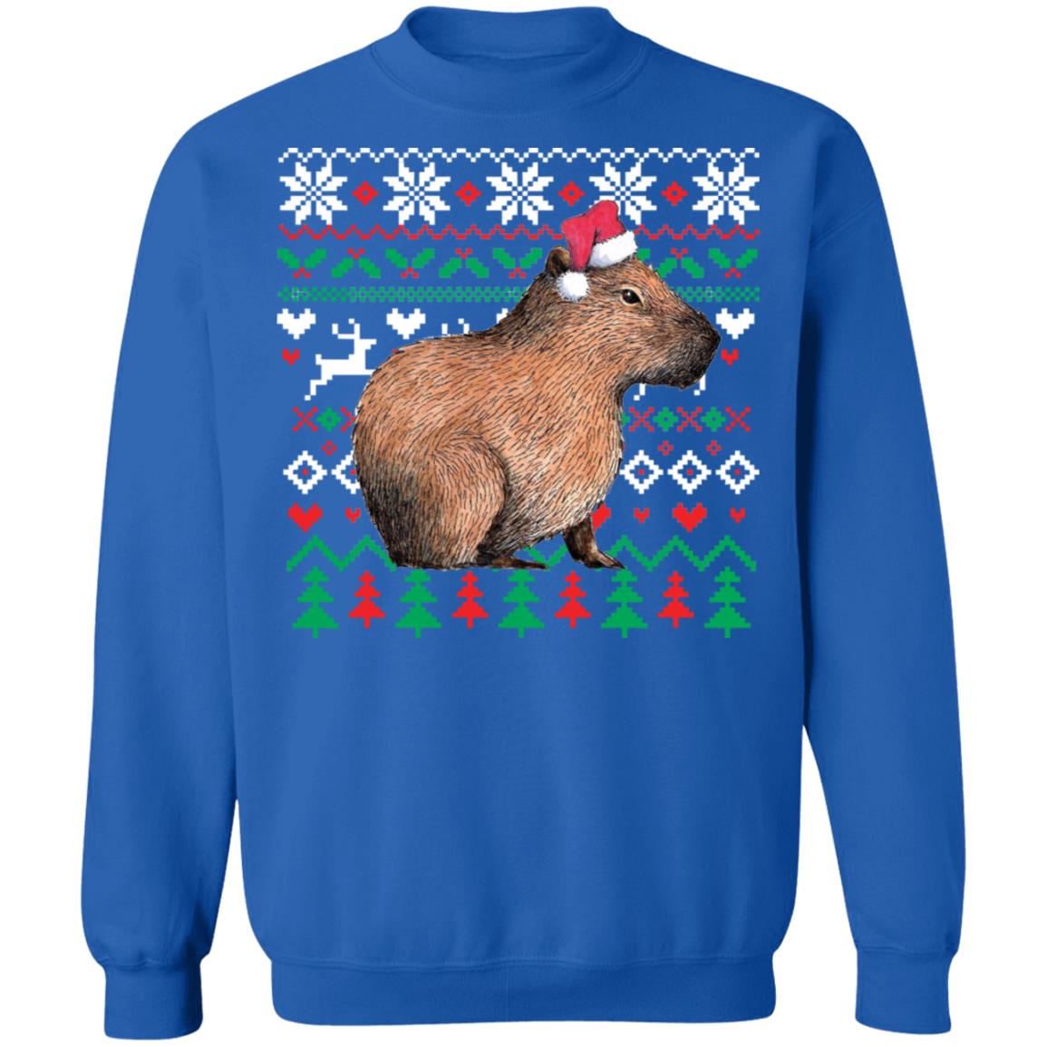 Capybara Santa Claus Ugly Christmas Sweater - Holiday Gift product image 3