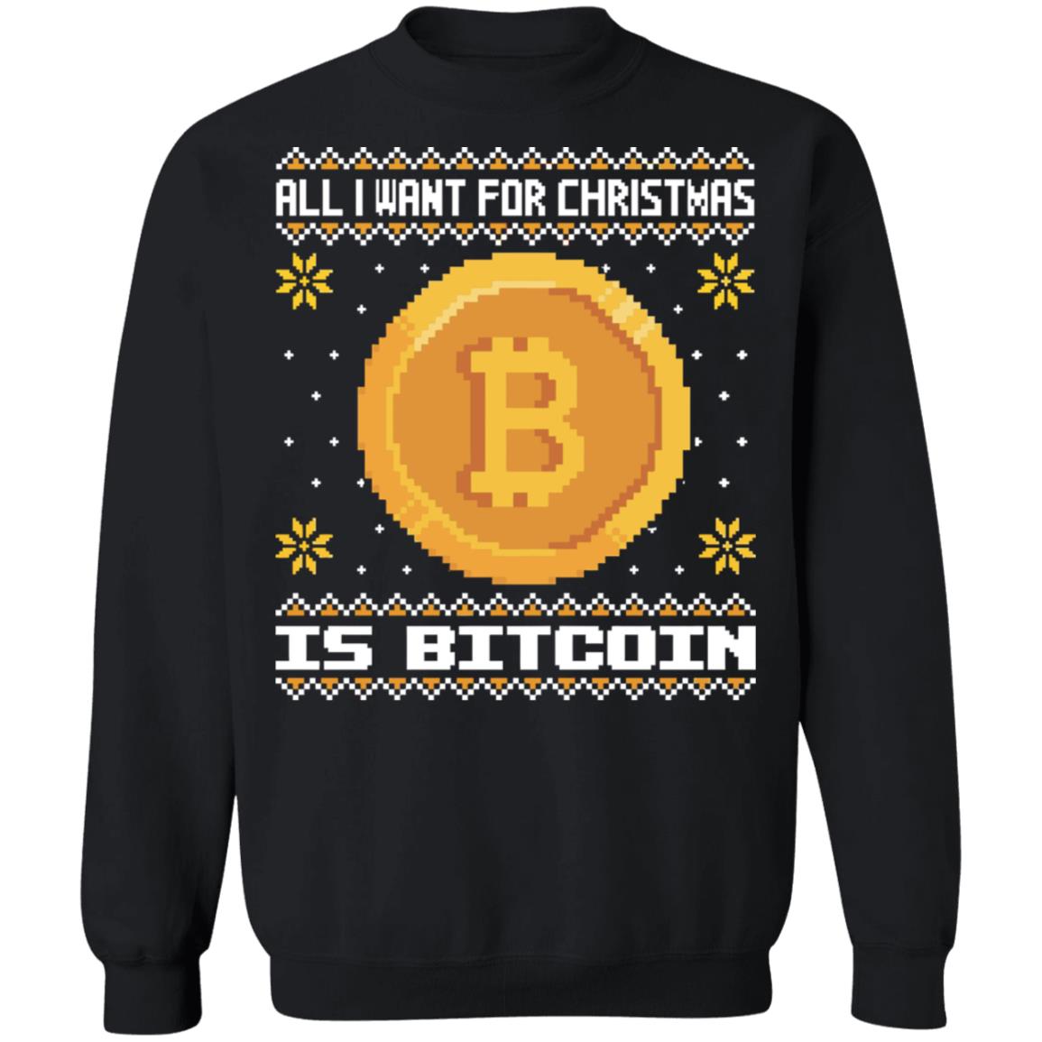 All i want for christmas is bitcoin Christmas Sweater - Holiday Gift product image 4