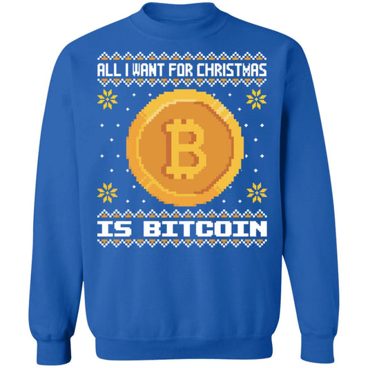 All i want for christmas is bitcoin Christmas Sweater - Holiday Gift product image 2