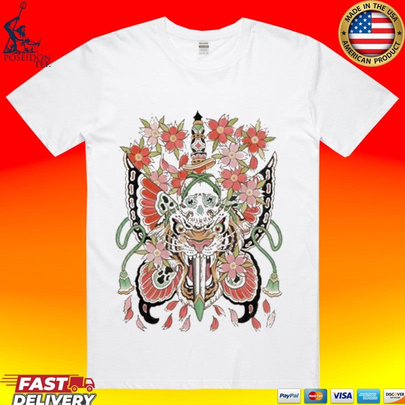 Relentless Butterfly Skull - Adult & Kids T-Shirts, Sweatshirts & Hoodies apparel design preview 1
