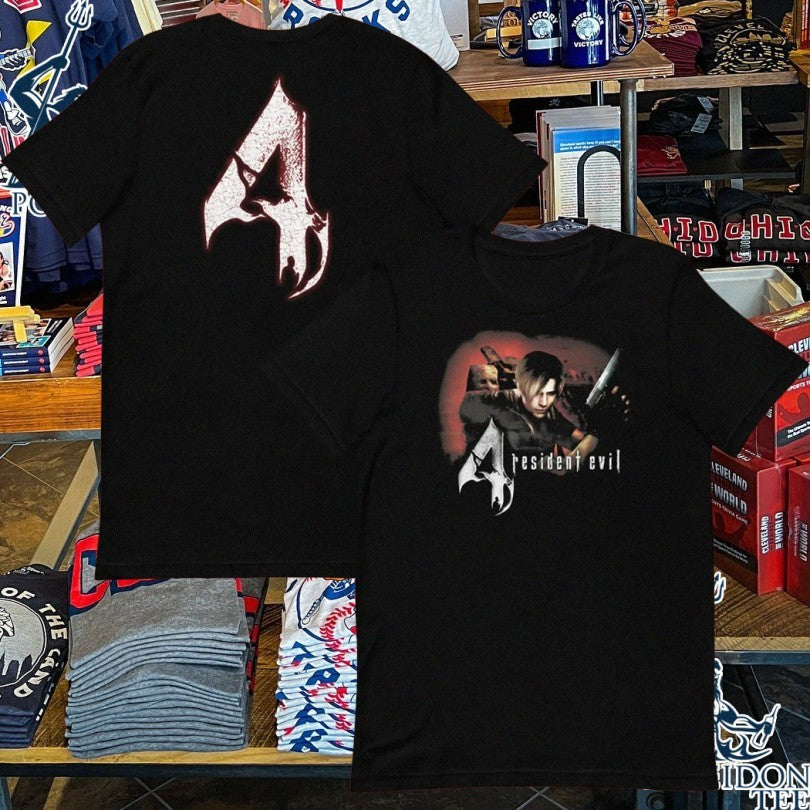 Resident Evil 4 Leon Kennedy - Adult & Kids T-Shirts, Sweatshirts & Hoodies apparel design preview 1