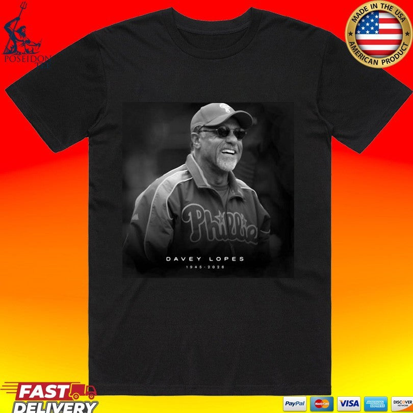 Rest in Power Davey Lopes 1945-2026 - Adult & Kids T-Shirts, Sweatshirts & Hoodies apparel design preview 1
