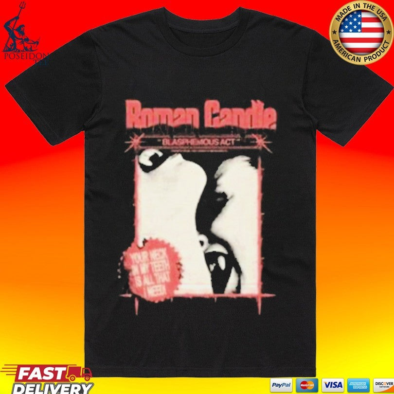Roman Candle Blasphemous Act - Adult & Kids T-Shirts, Sweatshirts & Hoodies apparel design preview 1