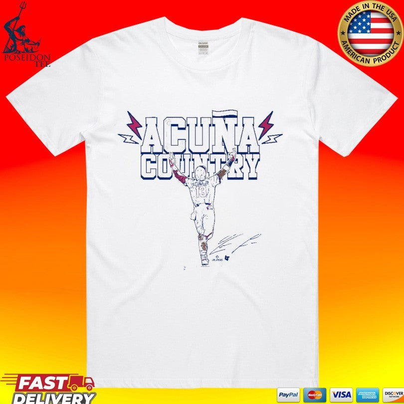 Ronald Acuña Jr. Country - Adult & Kids T-Shirts, Sweatshirts & Hoodies apparel design preview 1