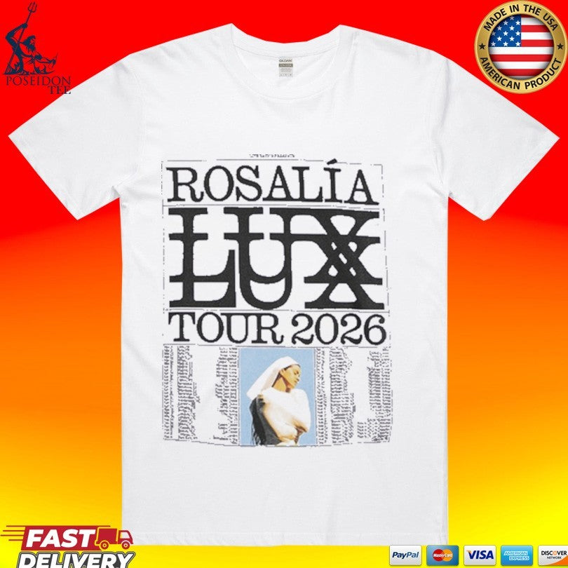 Rosalia Us Lux Tour 2026 - Adult & Kids T-Shirts, Sweatshirts & Hoodies apparel design preview 1