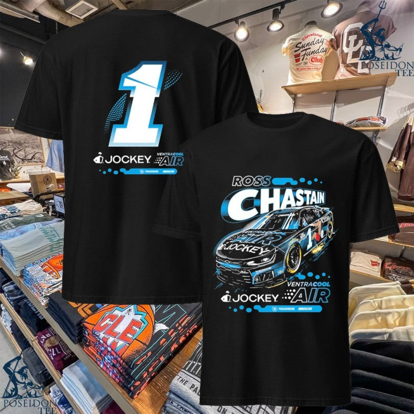 Ross Chastain #1 2026 Jockey Ventracool Dega - Adult & Kids T-Shirts, Sweatshirts & Hoodies apparel design preview 1