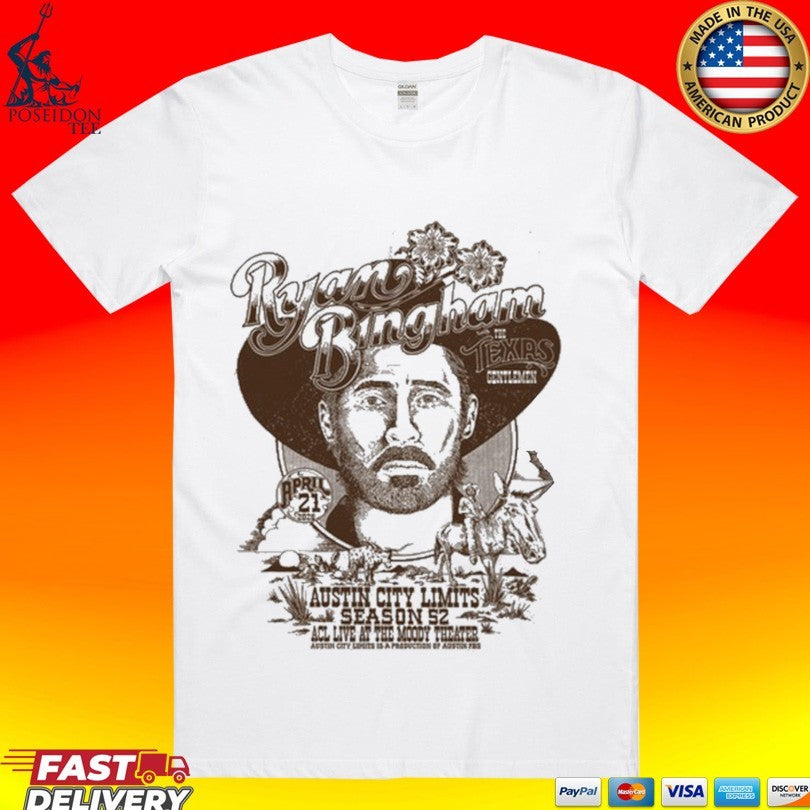 Ryan Bingham 4 21 2026 Austin, Tx - Adult & Kids T-Shirts, Sweatshirts & Hoodies apparel design preview 1