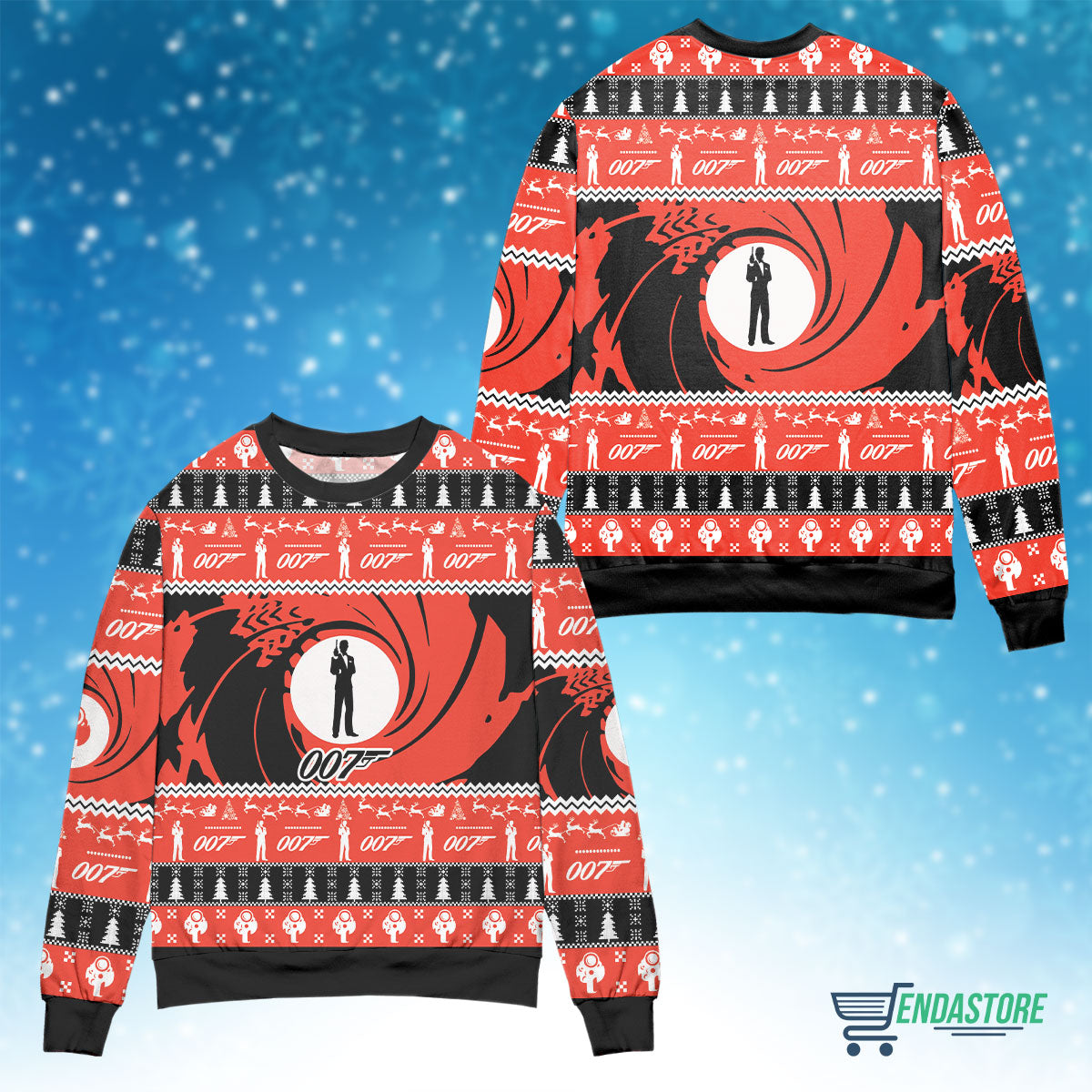 007 Detective 3D Christmas Sweater - Holiday Gift product image 4