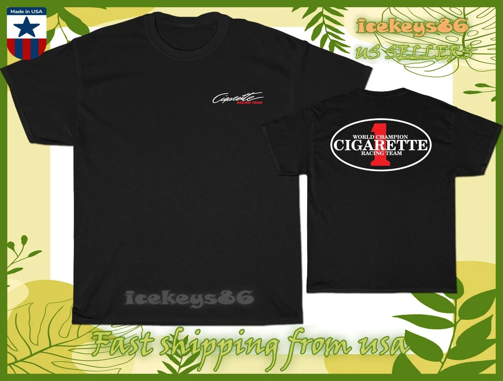 New Cigarette Racing Boats Logo Men's American Size - Adult & Kids T-Shirts, Sweatshirts & Hoodies apparel design preview 1