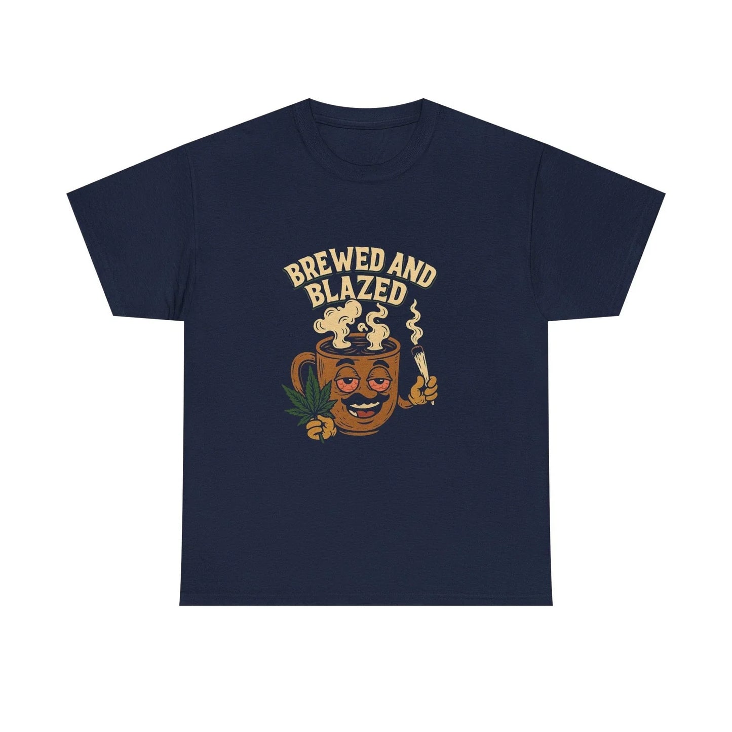 Funny Coffee and Cannabis Brewed Blazed Humor Unisex - Adult & Kids T-Shirts, Sweatshirts & Hoodies apparel design preview 1