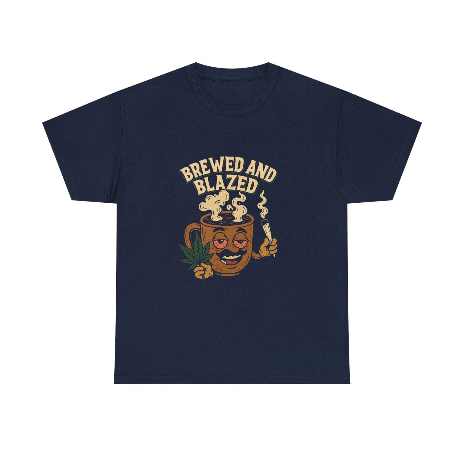 Funny Coffee and Cannabis Brewed Blazed Humor Unisex - Adult & Kids T-Shirts, Sweatshirts & Hoodies apparel design preview 1