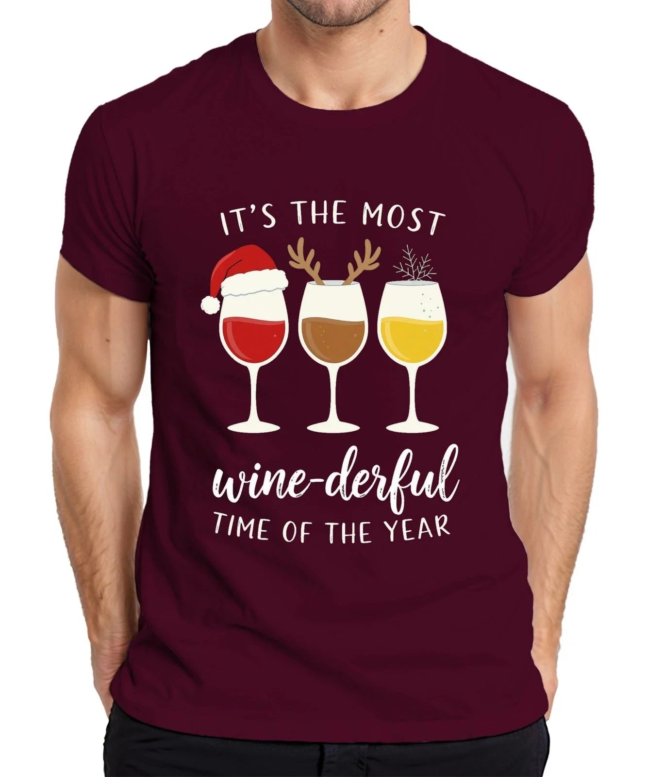 It's the Most wine-derful Time of Year Wine Lovers - Adult & Kids T-Shirts, Sweatshirts & Hoodies apparel design preview 1