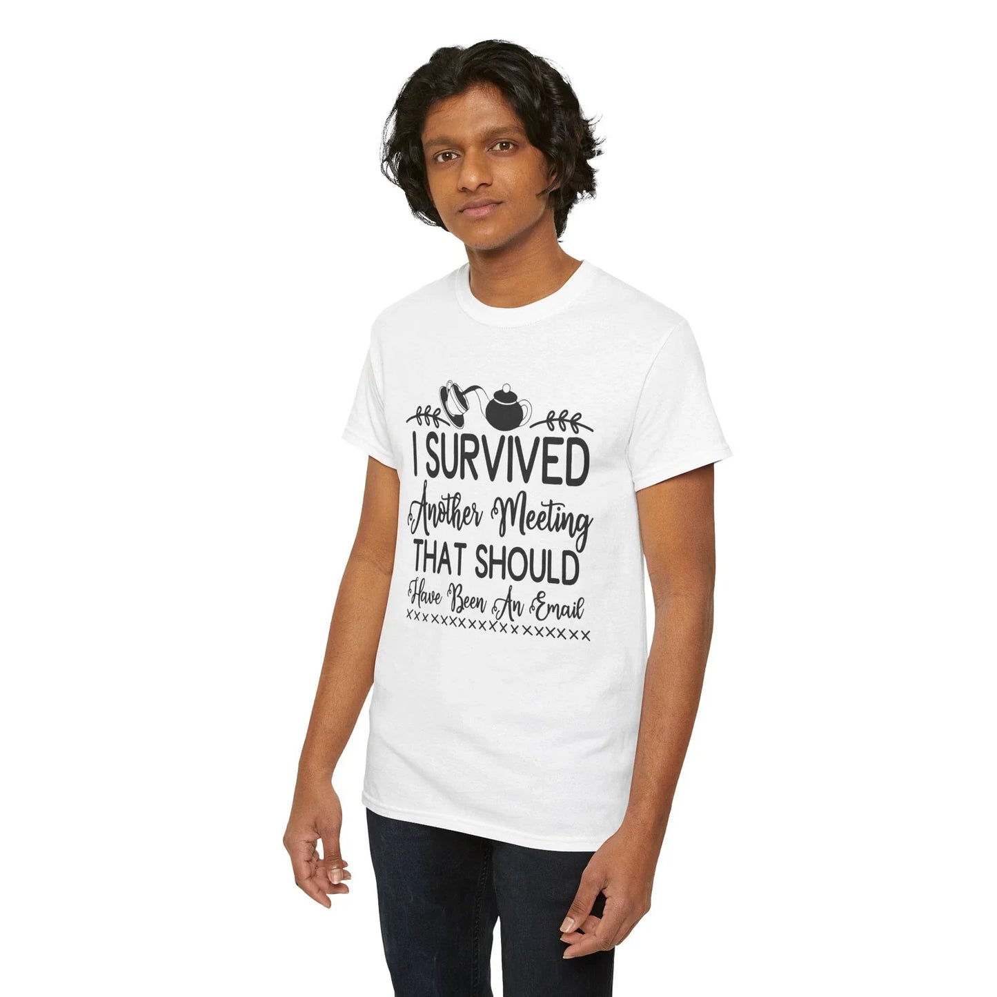 Coffee I Survived Another Meeting That Should Have - Adult & Kids T-Shirts, Sweatshirts & Hoodies apparel design preview 1