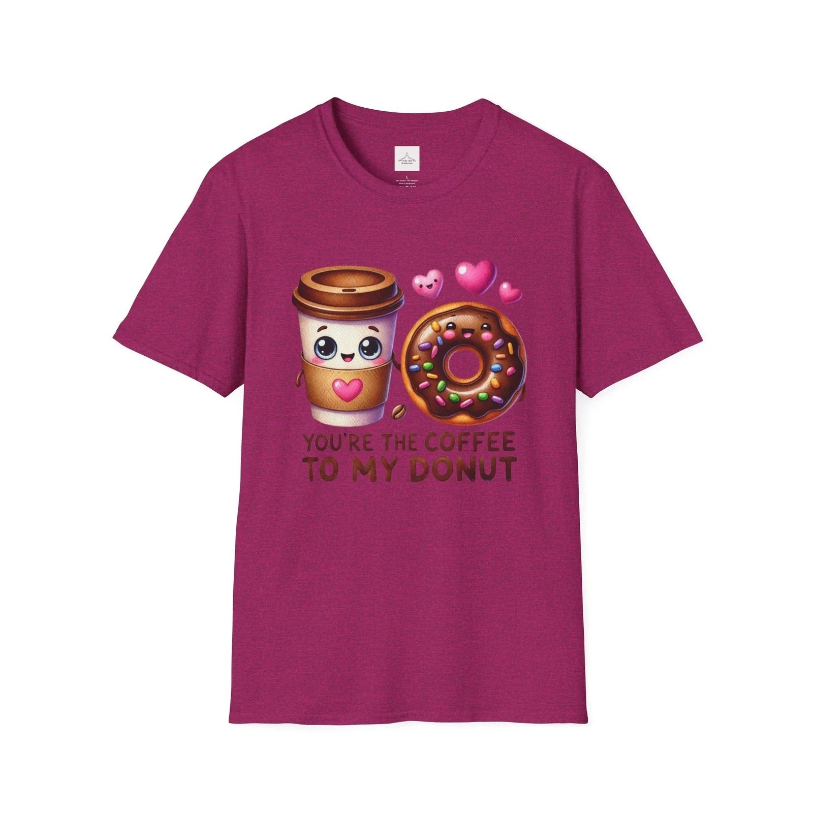 Cute Coffee and Donut Funny Gift Foodie - Adult & Kids T-Shirts, Sweatshirts & Hoodies apparel design preview 1