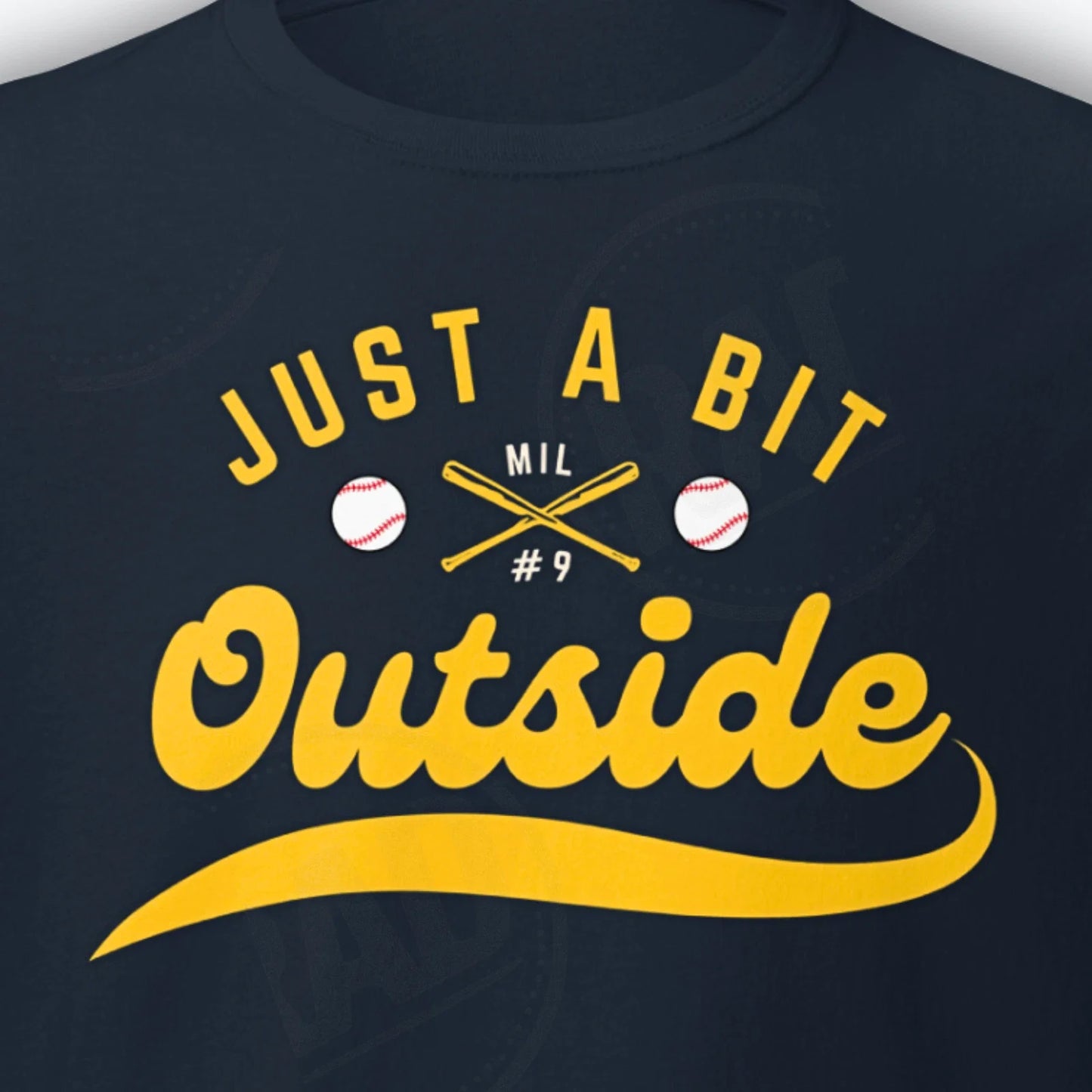 NEW Bob Uecker Tribute RIP Brewers Just A Bit Outside - Adult & Kids T-Shirts, Sweatshirts & Hoodies apparel design preview 1