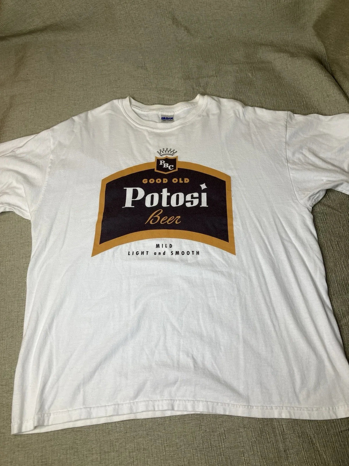 Vintage Good Old Potosi Beer Gildan Men's XL White - Adult & Kids T-Shirts, Sweatshirts & Hoodies apparel design preview 1